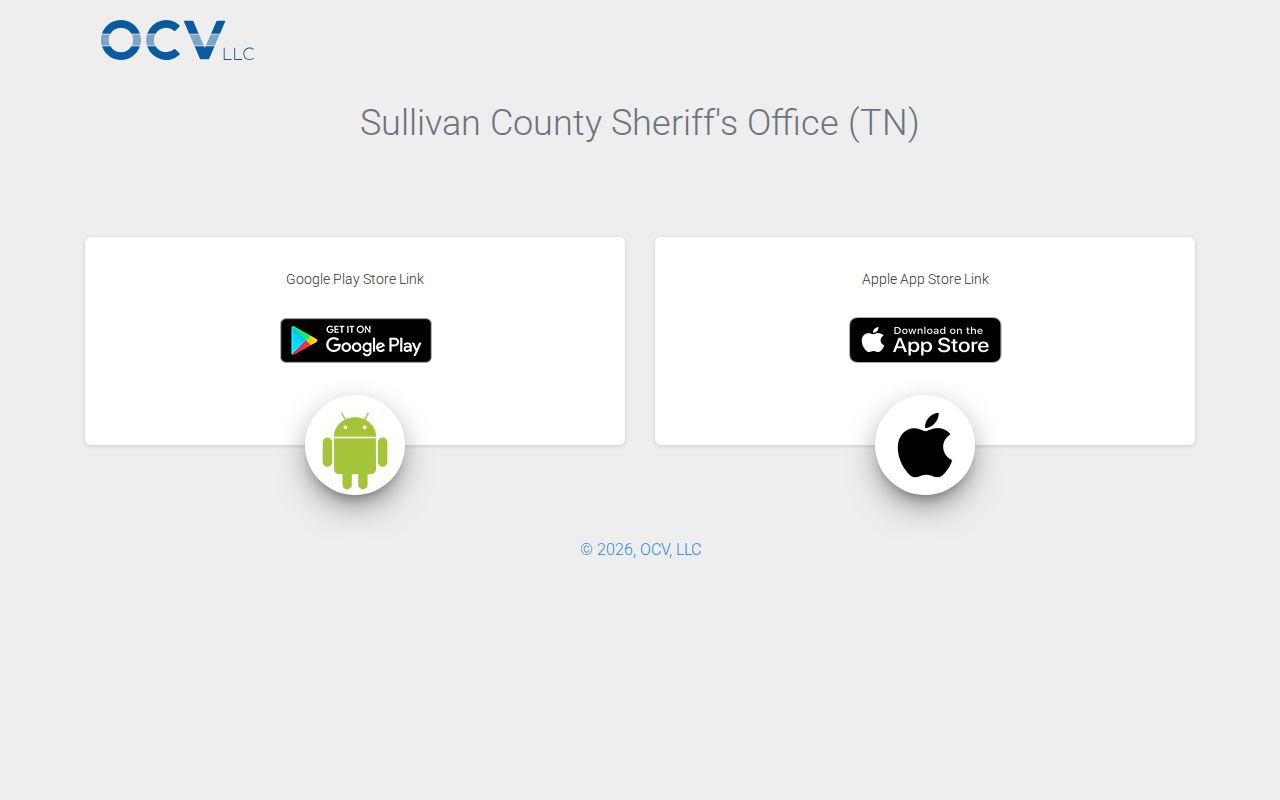 Sullivan County Sheriff official app for booking-record discovery
